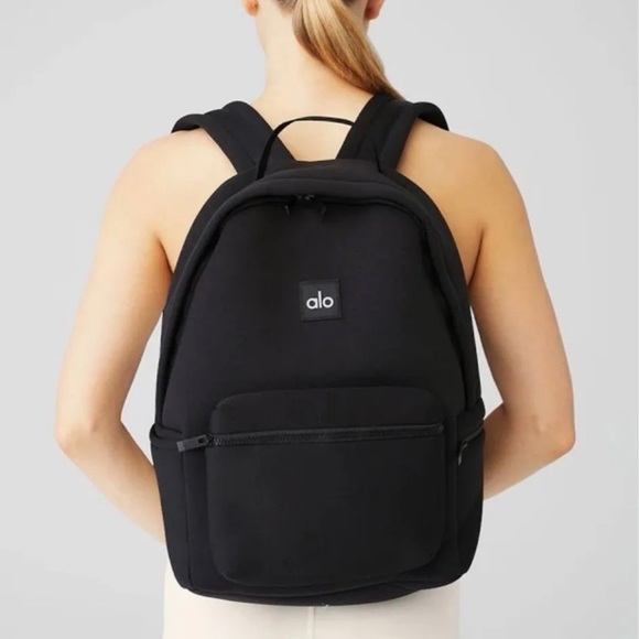 ALO Yoga Classic Black Backpack with Detachable Pouch - Picture 5 of 5